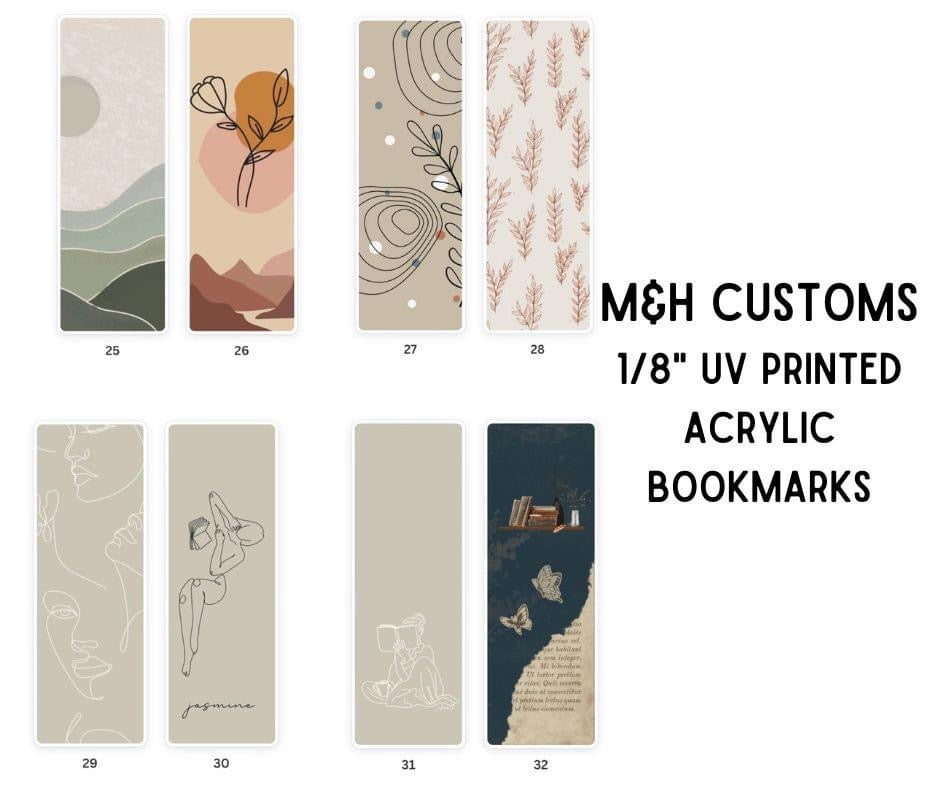 Pick 2 Pack - Acrylic Bookmarks