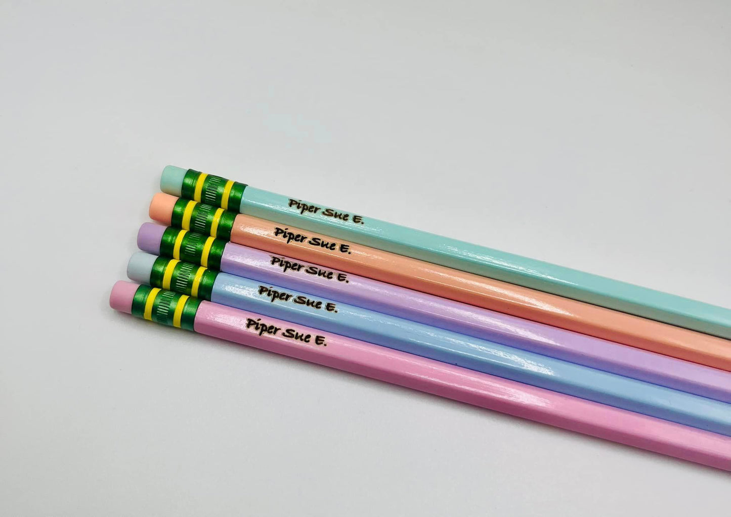 Ticonderoga PASTEL Personalized Pencils - Custom Engraved (5 Pack)