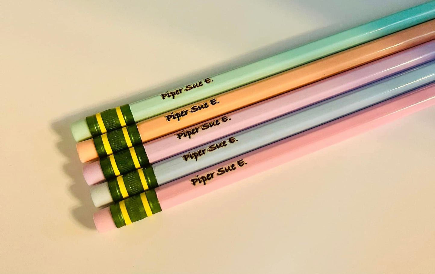 Ticonderoga PASTEL Personalized Pencils - Custom Engraved (5 Pack)