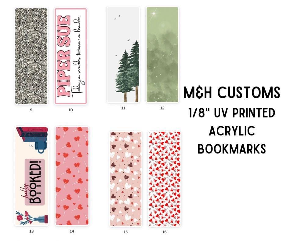 Pick 2 Pack - Acrylic Bookmarks