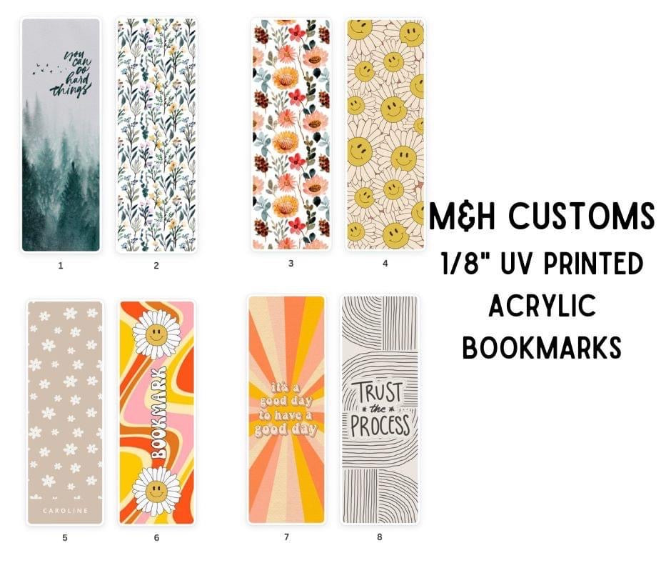 Pick 2 Pack - Acrylic Bookmarks