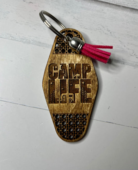 Camp Life Key Chain