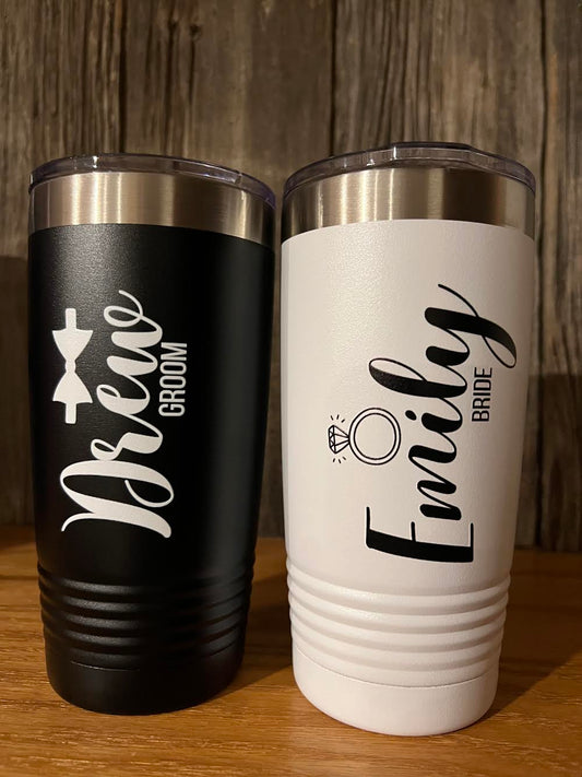 Bride and Groom Custom Tumbler